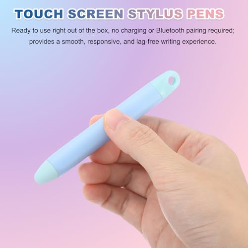 PATIKIL 2Pcs Stylus Pens for Touch Screen, High Sensitivity Universal Pen Capacitive Digital Pens Touchscreen Stylus for Phone Tablets Laptop Touch Screen Devices, Blue - color: Blue