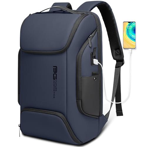BANGE Business Laptop Smart backpack Can Hold 15.6 Inch Laptop Commute Backpack Carry on bag for men and women (Blue) - color: Blue