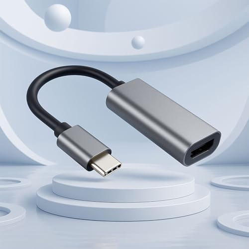 USB C to HDMI Adapter 4K - 4K HDMI to USB C Laptop Docking Stations for MacBook pro, USBC Dongle for TV/Projector