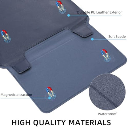 14 Inch Laptop Sleeve Case with Stand Compatible with MacBook Pro/MacBook Air/ThinkPad X1/Dell XPS/Lenovo Yoga/HP Pavilion/ASUS Zenbook/LG gram 13.3'' 13.6'' 14.2" 14.5'' Laptop Chromebook - color: Dark Blue, size: 13.5-14.5 Inch