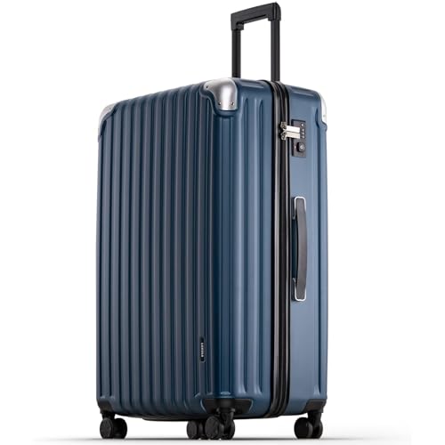 LEVEL8 Grace Luggage, 28 Inch Hardside Suitcase, Abs+Pc Harshell Spinner Luggage with Tsa Lock, Spinner Wheels, Blue, 28 Inch - color: Blue, size: 28 Inch