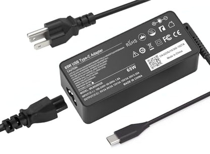 65W USB C Laptop Charger Fit for Dell Laptop Charger | For Chromebook 3100 3110 Latitude 7420 5420 inspiron 7440 7445 Dell 14 Plus Pro 16 Plus, USB Type C