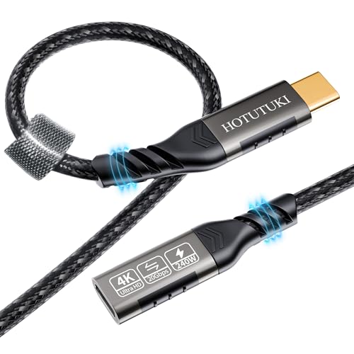 USB c Extension Cable 3.3ft, USB C 3.2 Extender Cord,USB c Male to to USB c Female Support PD 240W/5A Fast Charging, 20Gbps Sync Transfer, high Speed USB c Extension Cable - size: 3.3 ft