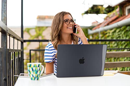 Teryeefi MacBook Air 13.6 Inch Case 2022-2025 Model: A2681/A3113/A3240, Hard Shell Cover with Keyboard Cover & USB 3.0 Adapter for New MacBook Air 13 M4 M3 M2 Chip, Crystal Black - color: Crystal Black