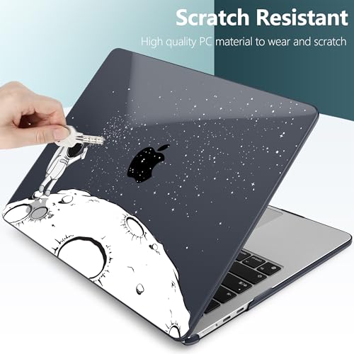 DONGKE for MacBook Air 13 Inch Case M5 2026 M4 2025 M3 M2 2024-2022 A3449 A3240 A3113 A2681, Plastic Hard Shell & Keyboard Cover & Screen Film for MacBook Air 13.6 Inch Case - Astronaut - color: Astronaut