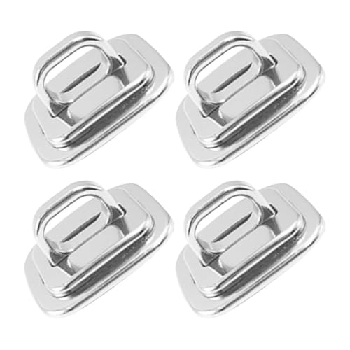 4pcs Laptop Security Anchor Base Plate for Cable Locks Zinc Alloy Anti-Theft Secure Design Compatible with Laptop Office and Library Use