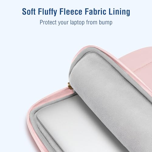 MOSISO Laptop Case 16 inch, 15-15.6 inch Puffy Laptop Sleeve, Pink | Compatible with MacBook Pro 16 M5 M4 M3 M2 M1, HP Acer Dell Lenovo,Twelve Square Quilted Bag with Vertical Pocket&Small Case - color: Pink, size: 16 inch