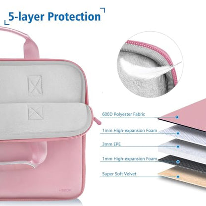 Hseok Laptop Sleeve 13 inch Case with Small Case, Compatible with MacBook Neo 13, MacBook Air Pro 13 M5/M4/M3/M2/M1, iPad Pro Air 12.9 13, XPS 13 and More, Neoprene Computer Handbag, P01K01 - color: P01k01, size: 13"