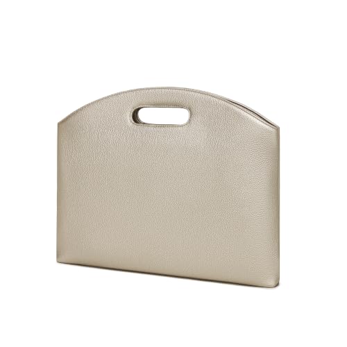 Official Document Computer Bag Stylishly Sleek with Multiple Compartments and Easy to Carry Design - color: Pearl White Tea/Pu
