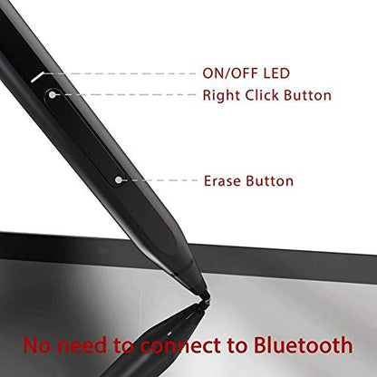 BoxWave Stylus Pen Compatible with Dell Inspiron 15 7000 2-in-1 (15.6 in) - ActiveStudio Active Stylus 2019, Electronic Stylus with Ultra Fine Tip - Jet Black