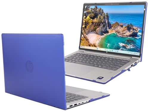 mCover Case ONLY Compatible for 2024 ～ 2025 14-inch HP ProBook 4 G1iR | G1ah Series, ProBook 440/445 G11 and EliteBook 640 | 645 G11 Series Windows Notebook PC (NOT Fitting Other HP Models)- Blue - color: Blue