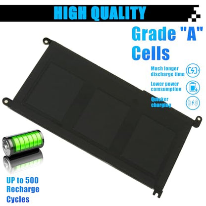 42Wh YKG3C Laptop Battery Replacement for Dell Chromebook 3120 Chromebook 3120 2-in-1 Series Notebook 0YKG3C 0RF9H3 11.4V 3500mAh - size: 7.53*4.08*0.22 inch YKG3C