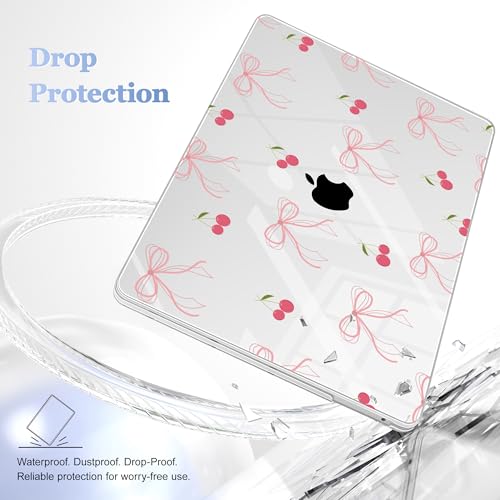 May Chen for MacBook Pro 13 inch Case 2022 2021 2020 Release A2338 M2 M1 A2289 A2251, Plastic Crystal Hard Shell Case Cover for MacBook Pro 13 inch Touch Bar Fits Touch ID, Bow - color: Bow
