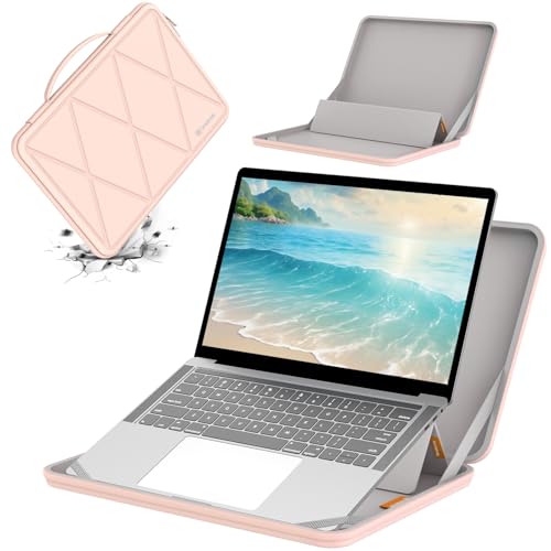 Smatree MS24T Hard Case with Stand for 13.1" Samsung Galaxy Tab S10 FE+ | Compatible for 13.1 inch Samsung Galaxy Tab S10 FE+, for 12.4 inch Samsung Galaxy Chromebook 2 360 Notebook Bag,Pink - color: MS - Pink, size: For 12-13 inch Tab S10/Chromebook(MS24