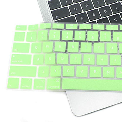 Se7enline for Microsoft Surface Laptop go 2/3 Keyboard Cover 12.4 inch, | Silicone Waterproof Dustproof Durable Washable Laptop Accessories Protective Skin 2019/2020/2021/2022/2023,Melon Green - color: Melon Green