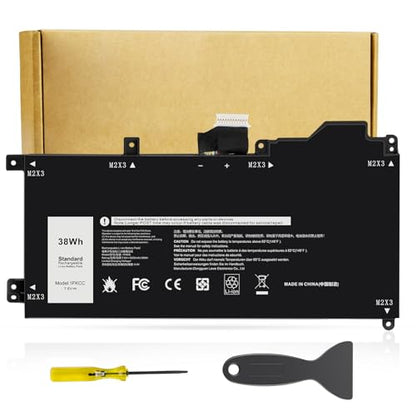 Futurebatt 1FKCC Laptop Battery Compatible with Dell Latitude 7200 7210 2-in-1 Series T04J T04J001 T04J002 T5H6P 09NTKM 9NTKM 0D9J00 D9J00 0KWWW4 KWWW4 - size: 1fkcc 8.8 4.9 1.1 in