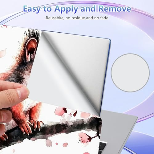 Laptop Skin Sticker Decal Cover,Cute Little Squirrel | DIGTIALL Universal Laptop Skin Sticker, Waterproof Removable Notebook Decal Protector Cover for 12 13 14 15 Inch Laptops - color: Cute Little Squirrel