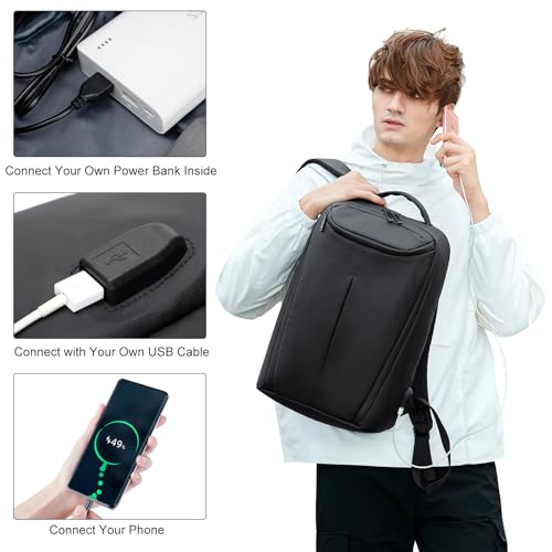 Travel Laptop Backpack for Men Women, business Work Rucksack College School Computer Bag Fits 15.6 Inch Laptop, Bookbag with USB Charging Port