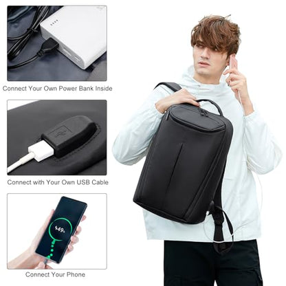 Travel Laptop Backpack for Men Women, business Work Rucksack College School Computer Bag Fits 15.6 Inch Laptop, Bookbag with USB Charging Port
