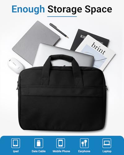 Laptop Messenger Bag with Zippers, Padded Protection, Adjustable Shoulder Strap - color: Grey
