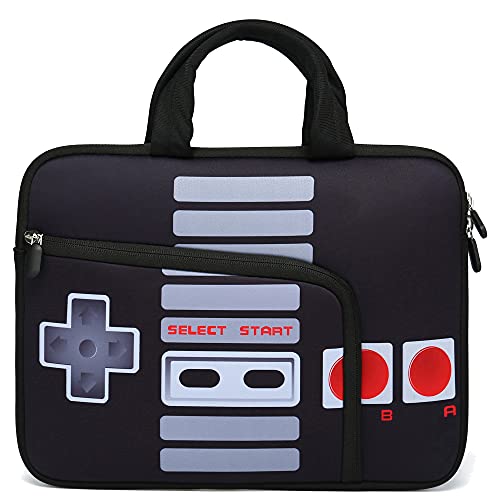11 11.6 12 12.1 12.5 inches Laptop Sleeve Chromebook Case Ultrabook Case Notebook Sleeve PC Messenger Bag Tablet Case Neoprene Handle Sleeve for Men Women, Two Pockets (Games) - color: Games, size: For 11" 11.6" 12" 12.1" 12.5 Inch
