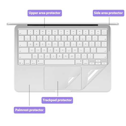 Palm Rest Cover for 2026 MacBook Neo with Trackpad Protector | Scratch-Resistant Vinyl Skin,MacBook Neo Accessories Skin Sticker,Residue-Free Sticker,Removable - color: Clear