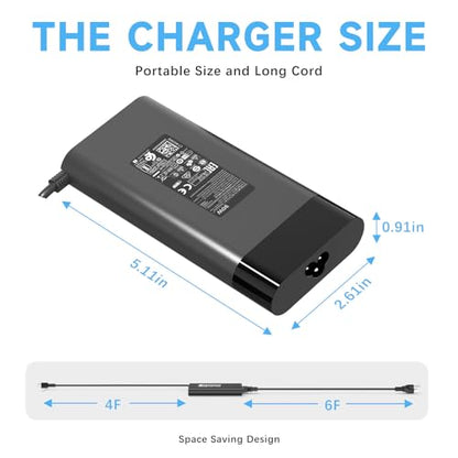 90W USB Type C Laptop Charger Compatible with HP Envy x360 14 15 16 17 Spectre x360 EliteBook 1040 G4 1040 G5 ZBook x2 G4,19.5V /4.5A 90W AC Adapter Charger