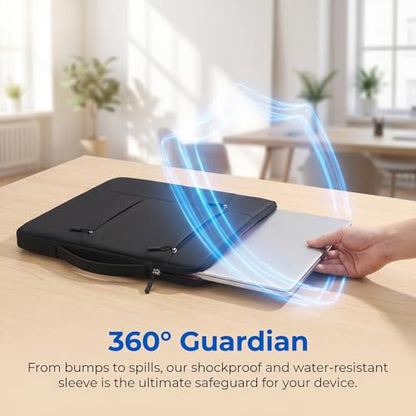 Laptop Office Bag Polyester Case Sleeve for Mate Book Think pad Office Bag-Black - color: Black