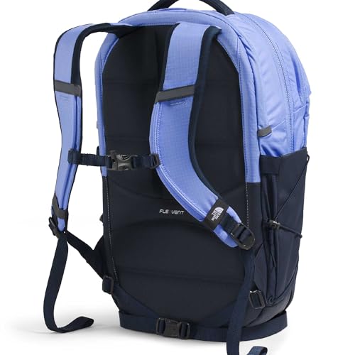 The North Face Borealis Laptop Pack, Peri Glow/Smt Navy/Lemon Mist, OSFA | Everyday Travel Bag, Laptop Sleeve, Reflective Details - color: Periwinkle Glow/Summit Navy/Lemon Mist