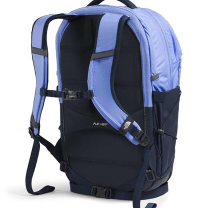 The North Face Borealis Laptop Pack, Peri Glow/Smt Navy/Lemon Mist, OSFA | Everyday Travel Bag, Laptop Sleeve, Reflective Details - color: Periwinkle Glow/Summit Navy/Lemon Mist