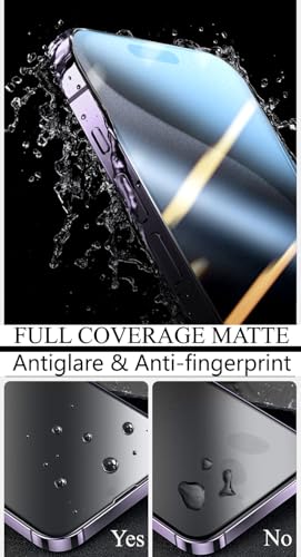 3 Pack Matte Glass for iPhone 16 Pro Max/17 Pro Max Matte Screen Protector | Anti-Glare Anti-Fingerprint Anti-Scratch Case Friendly Bubble Free Matte Tempered Glass for 17 Pro Max/16 Pro Max, 6.9” - size: 16 Pro Max / 17 Pro Max - 6.9”