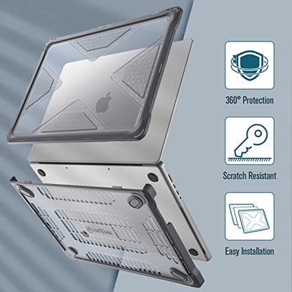 Fintie Case for MacBook Pro 16 Inch A3429 A3428 A3403 A3186 A2991 A2780 A2485 (2026-2021) - Heavy Duty Rugged Hard Shell Cover for MacBook Pro 16" M5/M4/M3/M2/M1 Chip, Gray - color: Gray
