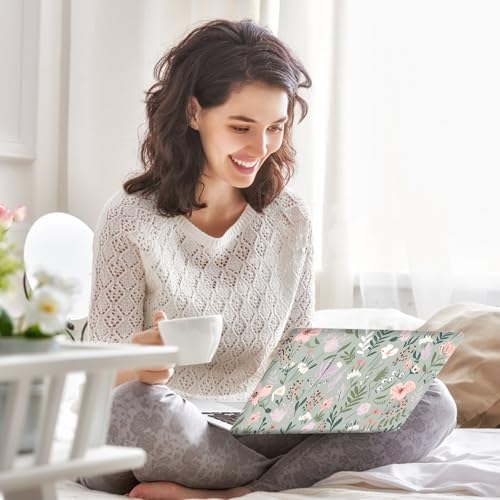 AIMSA Laptop Notebook Skin Sticker Cover Decal, 12 13 13.3 14 15 15.4 15.6 inch Laptop Vinyl Skin Sticker Netbook Cover Art Protector, Pink White Flowers Plants - color: Pink White Flowers Plants