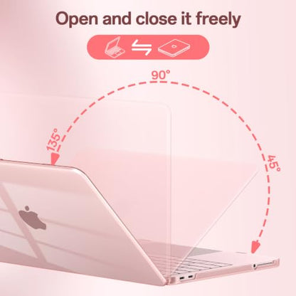 Case Compatible with MacBook Neo 13 inch 2026 (Model A3404), Scratch Resistant Protective Hard Shell Cover, Crystal Blush - color: Crystal Blush