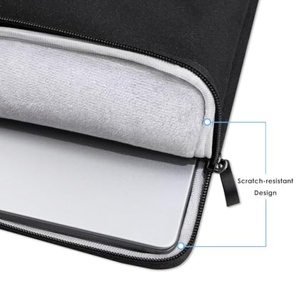 ProElife Sleeve Case for MacBook Pro 14 inch M5 M4, Precision Fit, Black | Water-Resistant, Soft Inner Lining Padded, Anti-Scratch, Extra Attached Pocket, Travel Carry Laptop Bag for Home Office