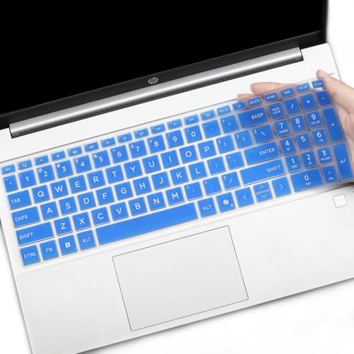 Keyboard Cover for 2025 2024 HP Laptop 15-fc 15-fd 15.6" Series 15z-fc000 15t-fd000 15-fd0123dx 15-fd0127dx 15-fc0245dx 15-fc0025dx 15-fd0023dx 15-fd0005dx 15t-fd100 fd0083wm 15-fc0093dx-Blue - color: Blue