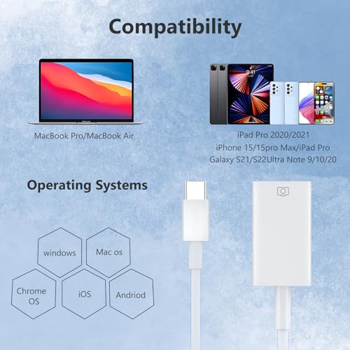 Untvie Type-c to USB Adapter, USB-C to USB-A 3.1 Gen1 Female Adapter Cable Converter, 5Gbps High-Speed, for Laptops, Tablets, Phones, USB Flash Drive,Card Reader,MIDI Keyboard, Mouse White - style: TYPE C