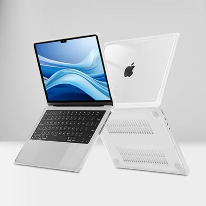 MOSISO Compatible with MacBook Pro 14 inch Case M5 M4 M3 M2 M1 2026-2021 | 3 in 1 Kit Anti-Crack Hard Shell with TPU Bumper, A3427 A3426 A3434 A3112 A3185 A3401 A2918 A2992 A2779 A2442, Crystal Clear - color: Crystal Clear