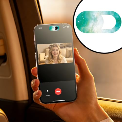 8Pcs 8 Styles Cute Laptop Camera Cover Star 0.04 Inch Privacy Guard Accessories, Thin Camera Privacy Blocker Space Galaxy Pattern for Laptop Desktop Computer Tablet Notebook Home Office Use - color: Space