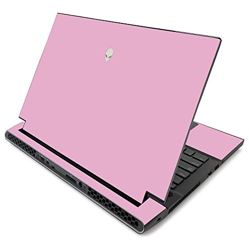 MightySkins Skin for Alienware m17 R2 (2019) - Solid Pink | Protective, Durable, and Unique Vinyl Decal wrap Cover | Easy to Apply, Remove, and Change Styles | Made in The USA - color: Pink