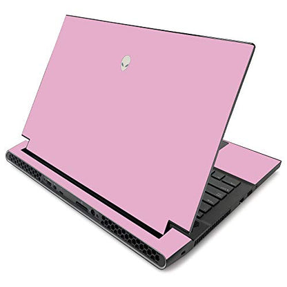 MightySkins Skin for Alienware m17 R2 (2019) - Solid Pink | Protective, Durable, and Unique Vinyl Decal wrap Cover | Easy to Apply, Remove, and Change Styles | Made in The USA - color: Pink