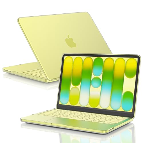 EooCoo for MacBook Neo Case 13 inch 2026 Model A3404, 100% Match Official Color, Anti-Fingerprint & Scratch & Crack, Sturdy Protective Hard Shell Cover Laptop Accessories, Citrus Clear - color: Citrus Clear