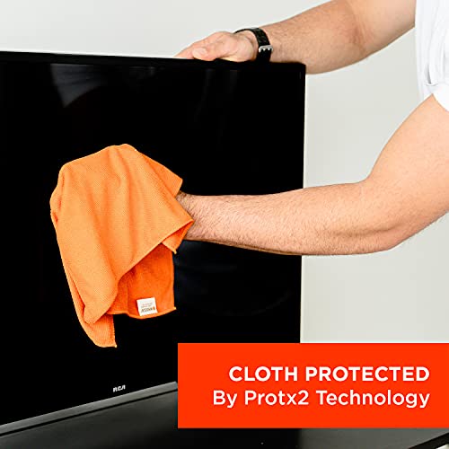 WHOOSH! Screen Cleaner Spray & Microfiber Cloths Bundle | 3.4 & 0.3 fl oz + 2 Microfiber Cloths (6x6) + 3 Microfiber Cloths (14x14)