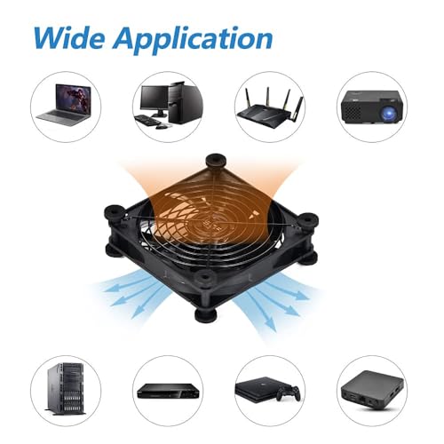 Quiet 140mm USB 5V Portable Cooling Fan for Flat Panel TV Receiver Router DVR PlayStation Xbox Computer Cabinet Cooler - size: Usb 140mm Fan