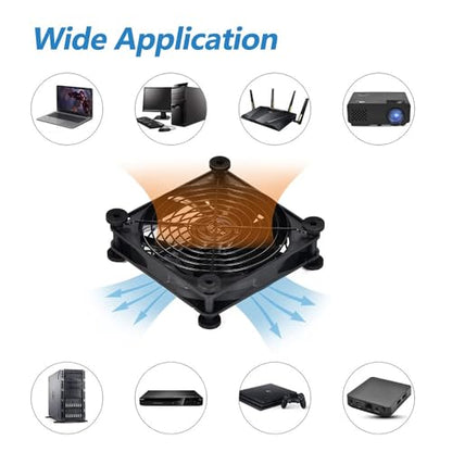 Quiet 140mm USB 5V Portable Cooling Fan for Flat Panel TV Receiver Router DVR PlayStation Xbox Computer Cabinet Cooler - size: Usb 140mm Fan