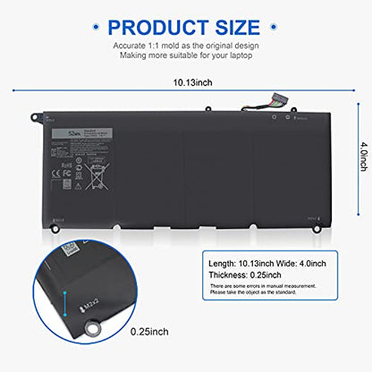 XPS 13 9350 9343 90V7W JD25G Battery for Dell XPS13 XPS 13 9343 9350 P54G P54G001 P54G002 13-9350-D1508G 0RWT1R 0DRRP 0N7T6 DIN02 00N7T6 JHXPY JHXPY53 5K9CP RWT1R 0JHXPY 451-BBMK 090V7W 13D-9343-3708 - size: JD25G