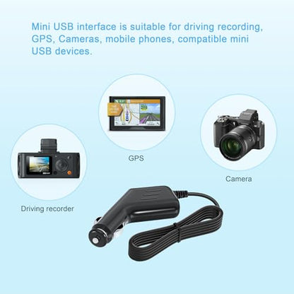 Car DC Adapter Compatible with Ampe Elite Version 7 8 Android 4.0 Tablet PC Auto Vehicle Boat RV Lighter Plug Power Supply Cord Charger Cable PSU