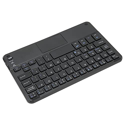 Wireless BT Keyboard, 7in Ultraslim Portable Aluminum Alloy Keyboard with Touchpad for