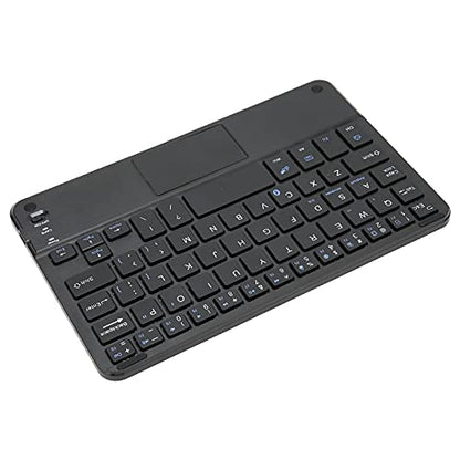 Wireless BT Keyboard, 7in Ultraslim Portable Aluminum Alloy Keyboard with Touchpad for