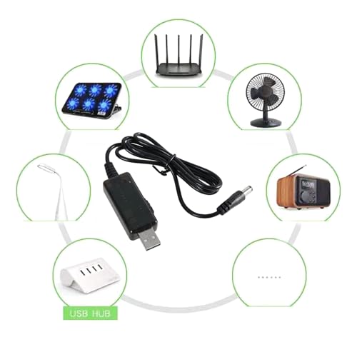 USB Adapter Converter Cable DC5V 9V 12V with 8 Plugs for Router Fan Charging Bank Portable - color: Line 8 adapters